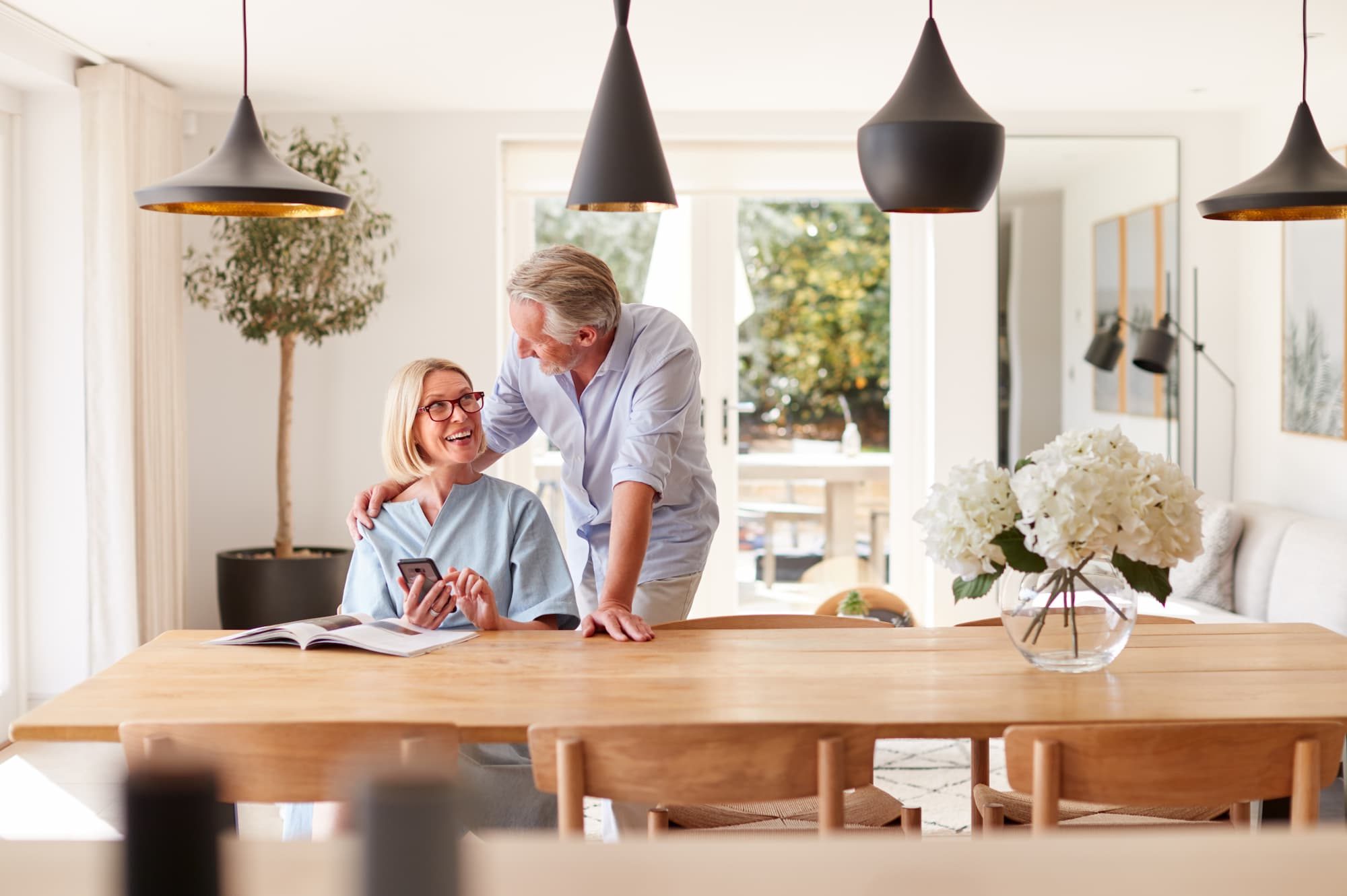 Couple considering downsizing for retirement